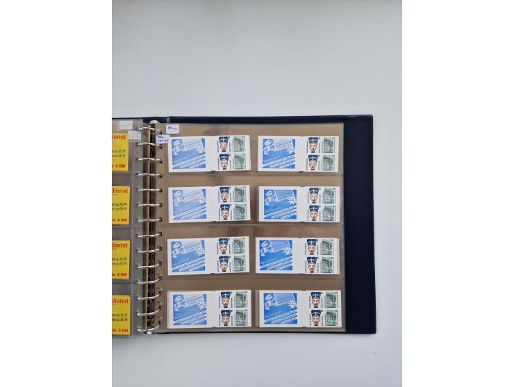 1960/2000, umfangreiche Sammlung der postfrischen Markenheftchen von Bund/Berlin in 19 SAFE-Ringbindern, sehr spezialisiert u