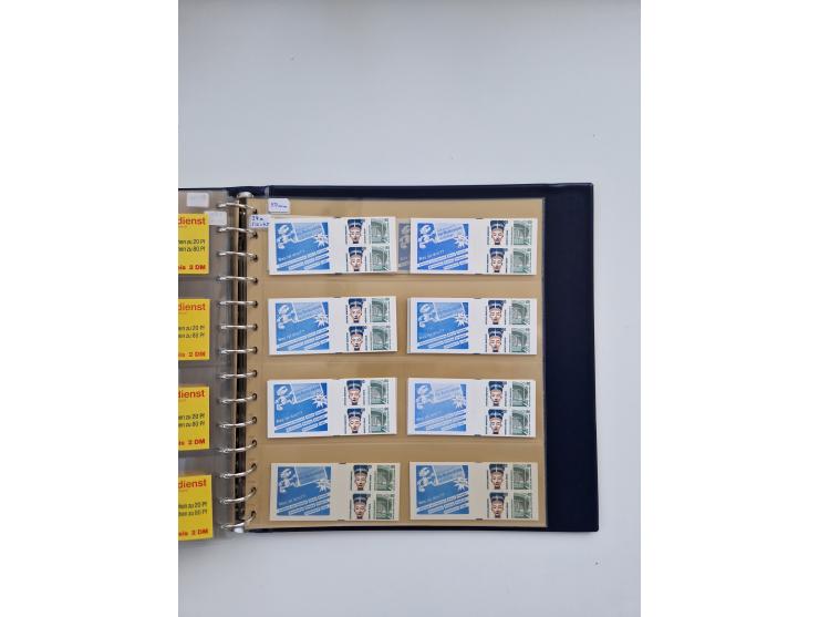 1960/2000, umfangreiche Sammlung der postfrischen Markenheftchen von Bund/Berlin in 19 SAFE-Ringbindern, sehr spezialisiert u