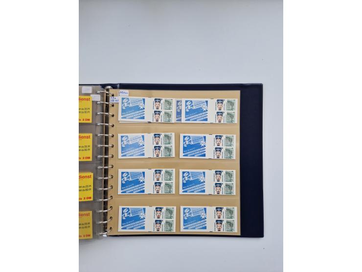 1960/2000, umfangreiche Sammlung der postfrischen Markenheftchen von Bund/Berlin in 19 SAFE-Ringbindern, sehr spezialisiert u
