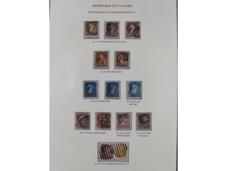 1851/90 (ca.), unused and mostly used collection, including fiscals up to the dollar value, noted a selection of Dominion of 