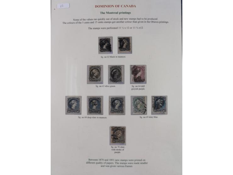 1851/90 (ca.), unused and mostly used collection, including fiscals up to the dollar value, noted a selection of Dominion of 