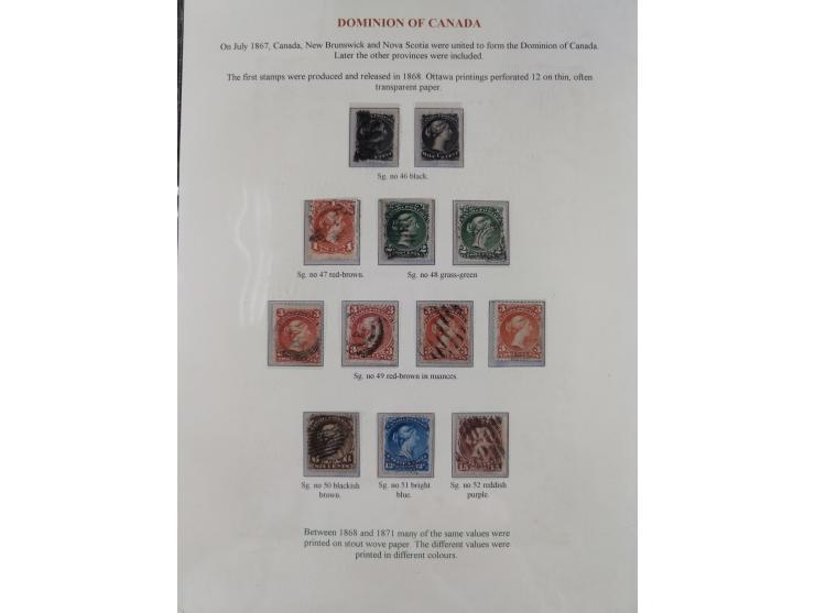 1851/90 (ca.), unused and mostly used collection, including fiscals up to the dollar value, noted a selection of Dominion of 