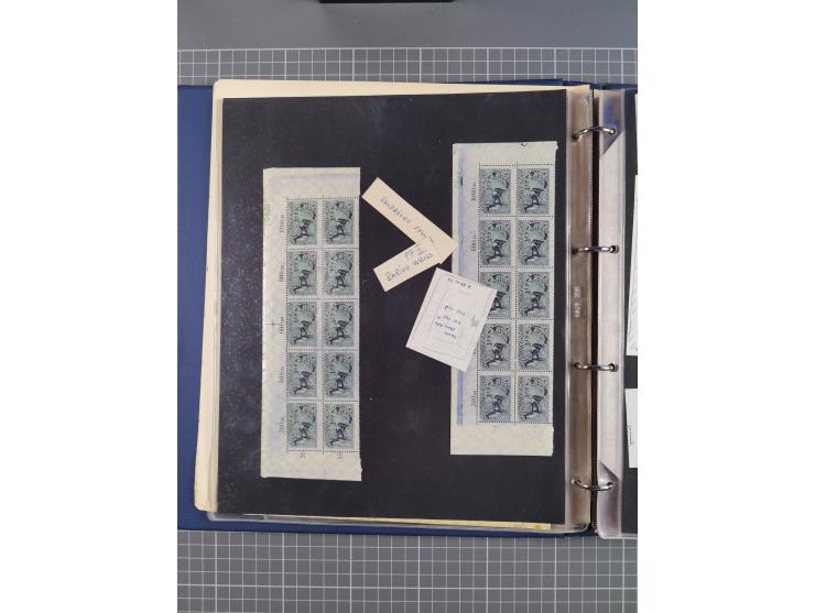 1922, meist postfrische, reichhaltige Prüf- und Vergleichssammlung der Mi.-Nr. 196, dabei viele Einzelmarken, Druckereizeiche