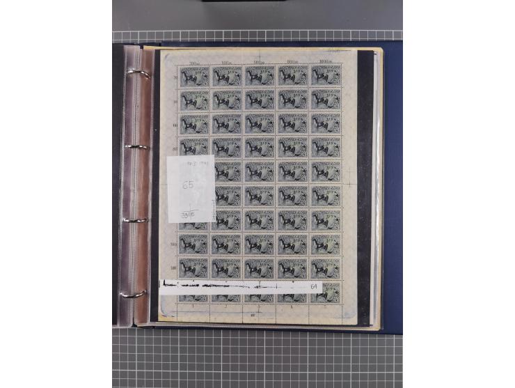 1922, meist postfrische, reichhaltige Prüf- und Vergleichssammlung der Mi.-Nr. 196, dabei viele Einzelmarken, Druckereizeiche