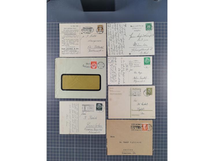 1923/45 (ca.), über 70 Briefe und Karten mit “BERLIN” Stempeln, verschiedenen Frankaturen, die Erhaltung leicht unterschiedli