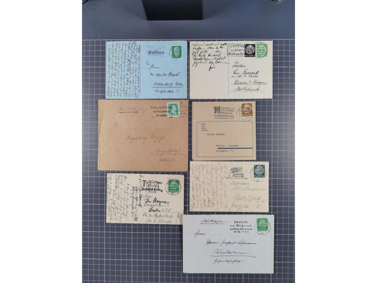 1923/45 (ca.), über 70 Briefe und Karten mit “BERLIN” Stempeln, verschiedenen Frankaturen, die Erhaltung leicht unterschiedli