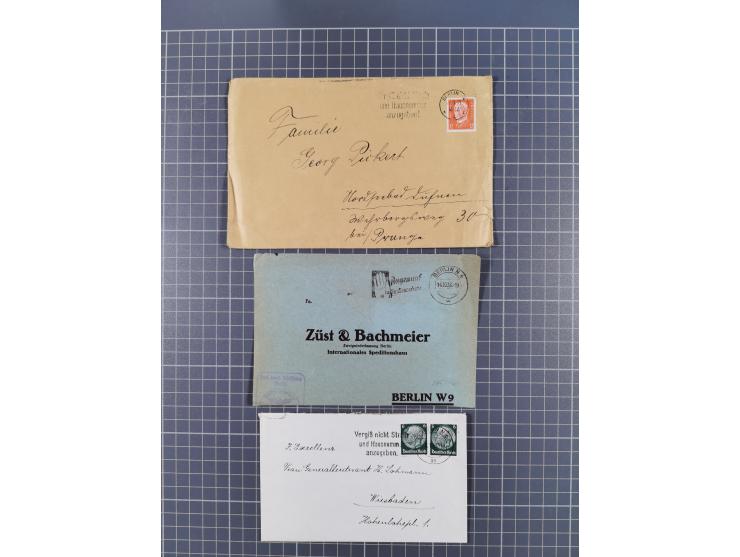 1923/45 (ca.), über 70 Briefe und Karten mit “BERLIN” Stempeln, verschiedenen Frankaturen, die Erhaltung leicht unterschiedli