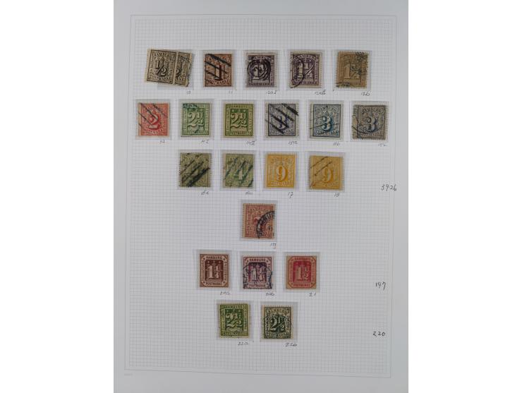1859/67, ungebrauchte und gestempelte Sammlung mit einigen Farben. Dabei u.a. Mi.-Nr. 1 gestempelt (sign. Pfenninger und Lang