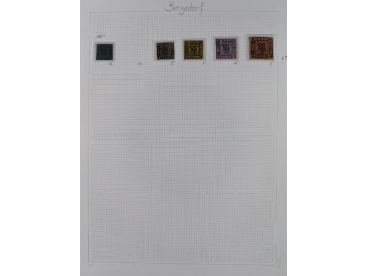 1859/67, ungebrauchte und gestempelte Sammlung mit einigen Farben. Dabei u.a. Mi.-Nr. 1 gestempelt (sign. Pfenninger und Lang