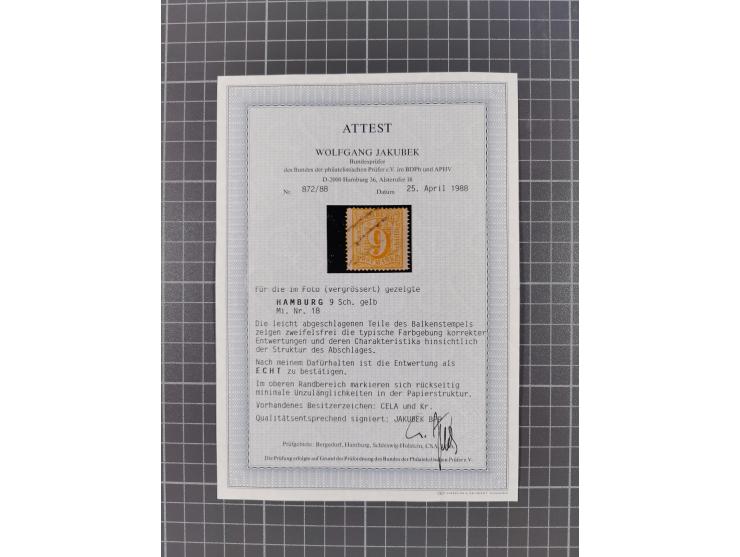 1859/67, ungebrauchte und gestempelte Sammlung mit einigen Farben. Dabei u.a. Mi.-Nr. 1 gestempelt (sign. Pfenninger und Lang