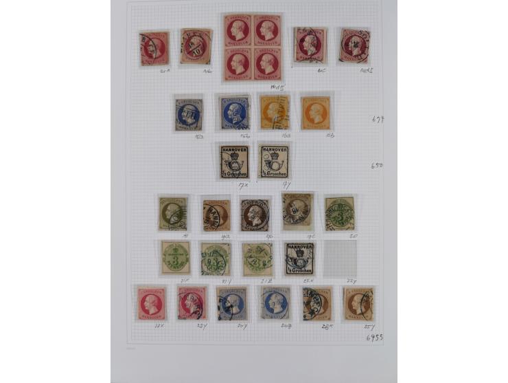 1850/64, ungebrauchte und gestempelte Sammlung mit besseren Marken und Farben. Dabei u.a. Mi.-Nr. 5WI gestempelt (etwas fehle