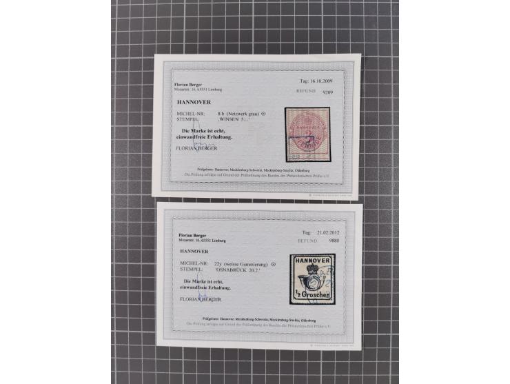 1850/64, ungebrauchte und gestempelte Sammlung mit besseren Marken und Farben. Dabei u.a. Mi.-Nr. 5WI gestempelt (etwas fehle