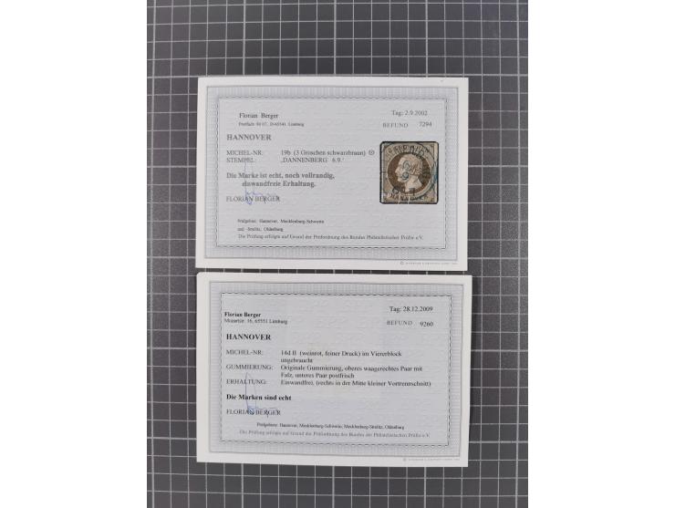 1850/64, ungebrauchte und gestempelte Sammlung mit besseren Marken und Farben. Dabei u.a. Mi.-Nr. 5WI gestempelt (etwas fehle