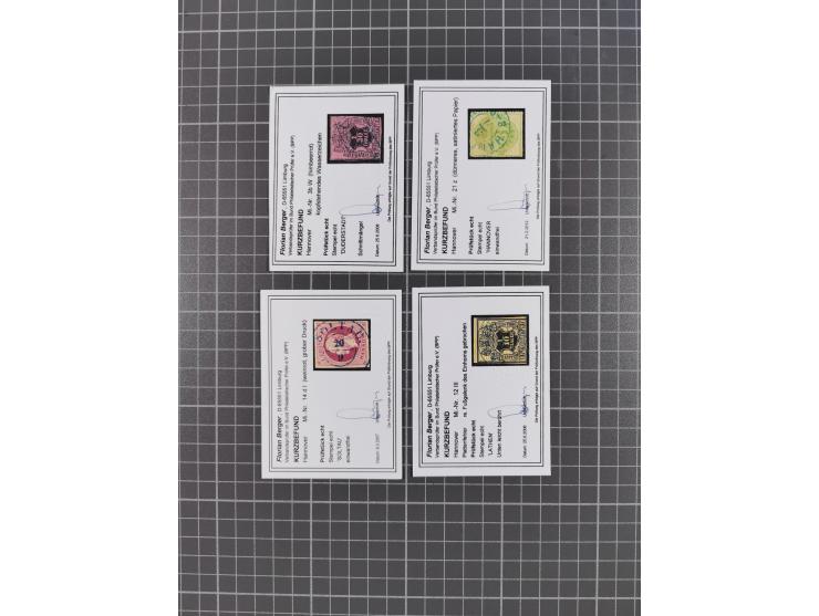 1850/64, ungebrauchte und gestempelte Sammlung mit besseren Marken und Farben. Dabei u.a. Mi.-Nr. 5WI gestempelt (etwas fehle