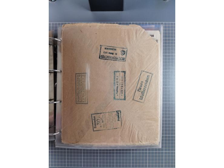 1921/22, postfrischer und ungebrauchter Bestand mit etwas über 200 Bogen und Bogenteilen, dabei Walzen- und Plattenbogen, HAN