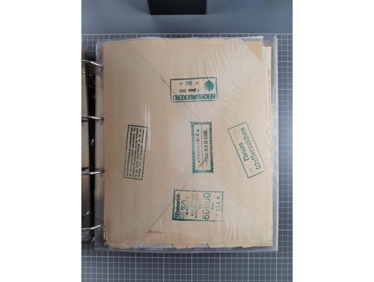 1921/22, postfrischer und ungebrauchter Bestand mit etwas über 200 Bogen und Bogenteilen, dabei Walzen- und Plattenbogen, HAN