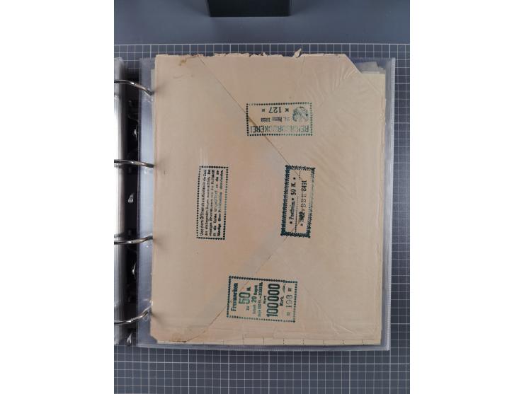 1921/22, postfrischer und ungebrauchter Bestand mit etwas über 200 Bogen und Bogenteilen, dabei Walzen- und Plattenbogen, HAN