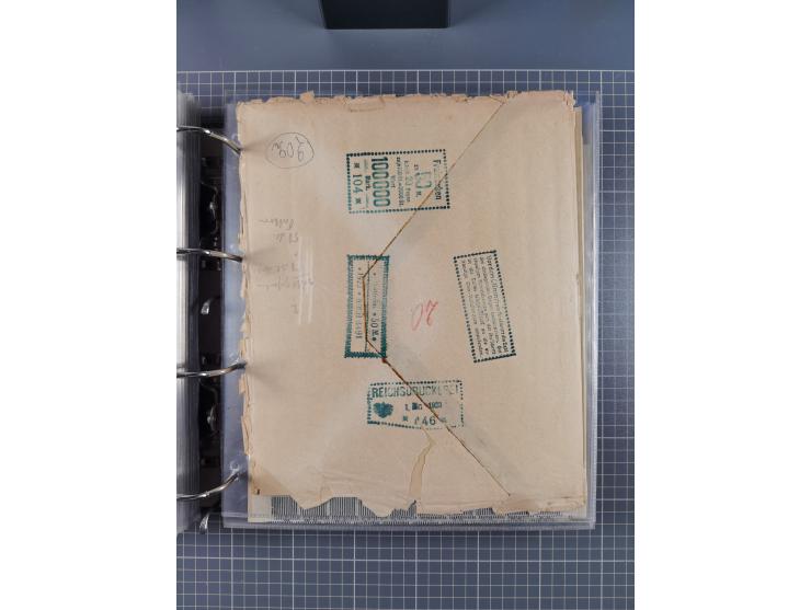 1921/22, postfrischer und ungebrauchter Bestand mit etwas über 200 Bogen und Bogenteilen, dabei Walzen- und Plattenbogen, HAN