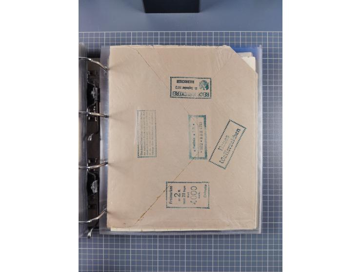 1921/22, postfrischer und ungebrauchter Bestand mit etwas über 200 Bogen und Bogenteilen, dabei Walzen- und Plattenbogen, HAN