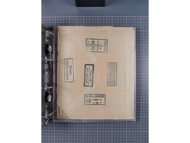 1921/22, postfrischer und ungebrauchter Bestand mit etwas über 200 Bogen und Bogenteilen, dabei Walzen- und Plattenbogen, HAN