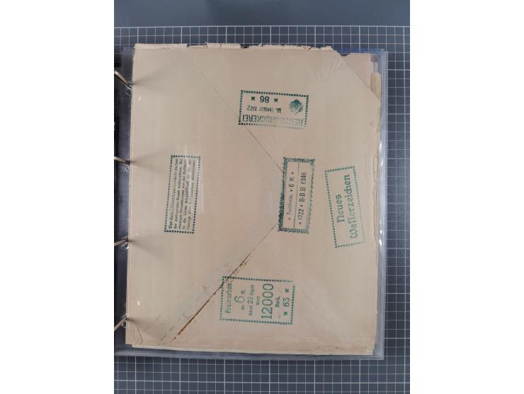 1921/22, postfrischer und ungebrauchter Bestand mit etwas über 200 Bogen und Bogenteilen, dabei Walzen- und Plattenbogen, HAN