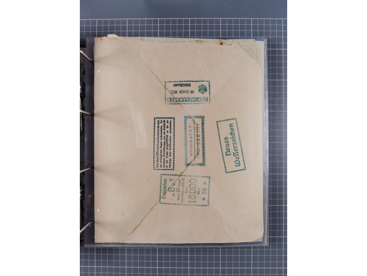 1921/22, postfrischer und ungebrauchter Bestand mit etwas über 200 Bogen und Bogenteilen, dabei Walzen- und Plattenbogen, HAN