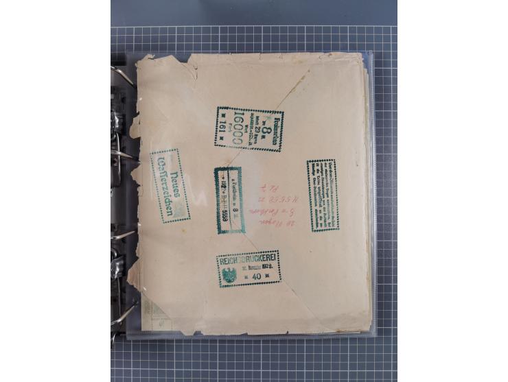 1921/22, postfrischer und ungebrauchter Bestand mit etwas über 200 Bogen und Bogenteilen, dabei Walzen- und Plattenbogen, HAN