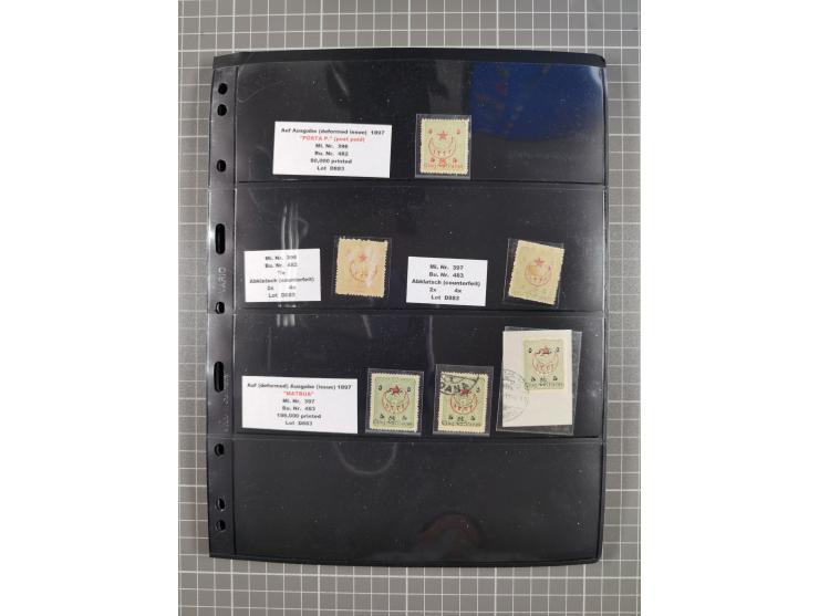 1863/1919, mostly unused and used collection incl. postage due stamps with three unused stamps Mi.-No. 1, many overprint issu