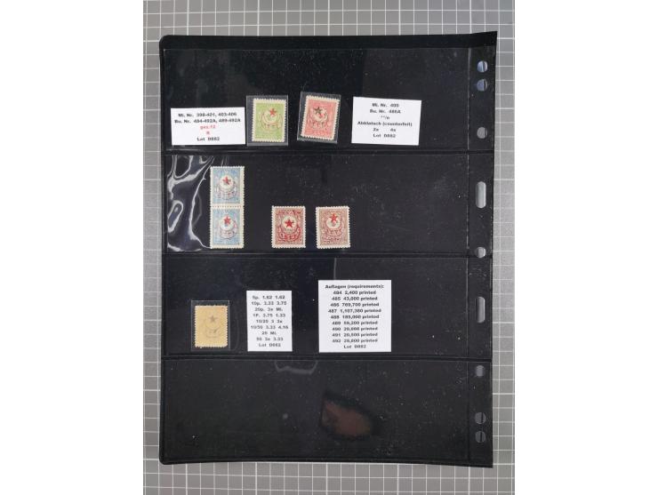 1863/1919, mostly unused and used collection incl. postage due stamps with three unused stamps Mi.-No. 1, many overprint issu