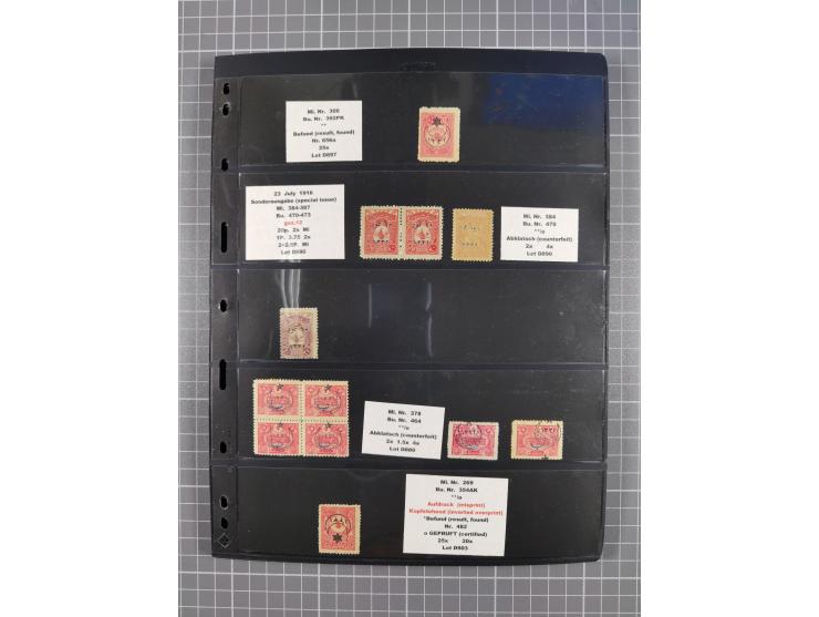 1863/1919, mostly unused and used collection incl. postage due stamps with three unused stamps Mi.-No. 1, many overprint issu