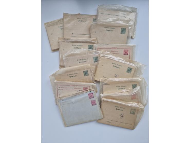 1900/39 (ca.), über 100 Karten, meist gebrauchte Privatganzsachen aus Bayern, sowie ein wenig anderes aus anderen Staaten, we