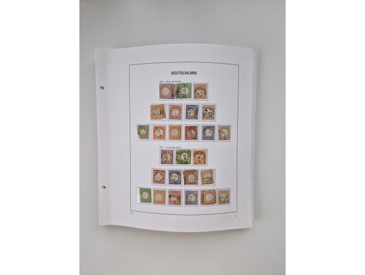 1872/1945, meist ungebraucht/postfrische und gestempelte Sammlung inkl. Dienstpost mit vielen besseren und kpl. Ausgaben. Dab