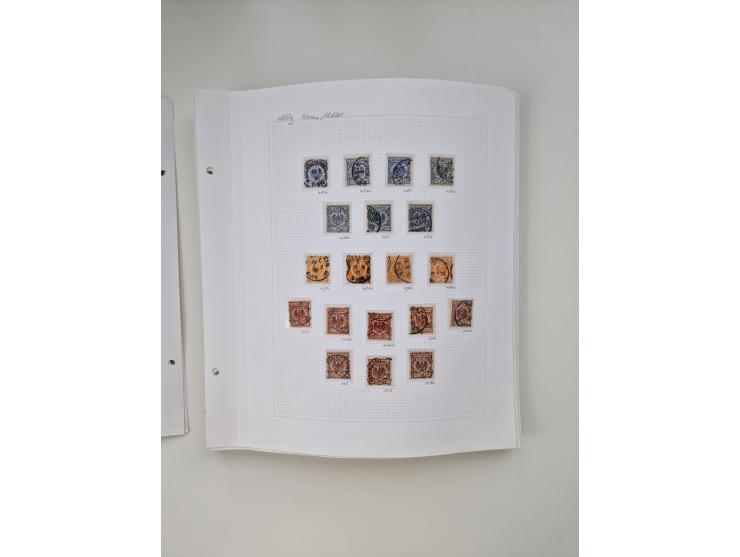 1872/1945, meist ungebraucht/postfrische und gestempelte Sammlung inkl. Dienstpost mit vielen besseren und kpl. Ausgaben. Dab