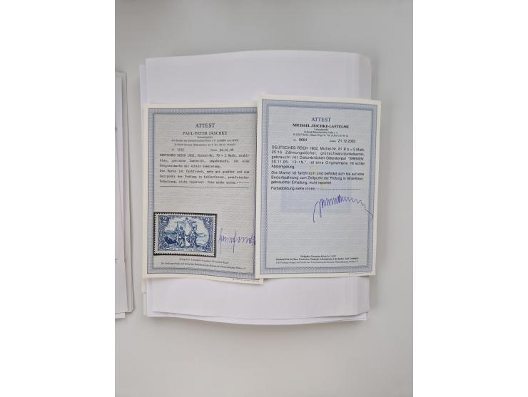 1872/1945, meist ungebraucht/postfrische und gestempelte Sammlung inkl. Dienstpost mit vielen besseren und kpl. Ausgaben. Dab