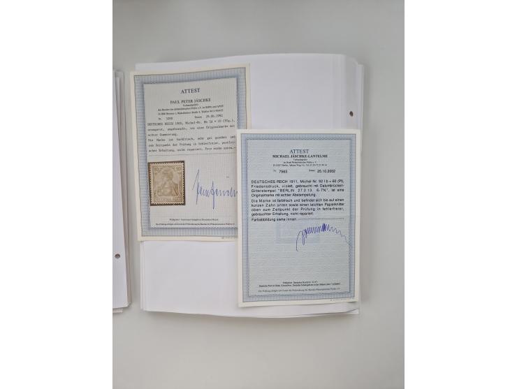 1872/1945, meist ungebraucht/postfrische und gestempelte Sammlung inkl. Dienstpost mit vielen besseren und kpl. Ausgaben. Dab