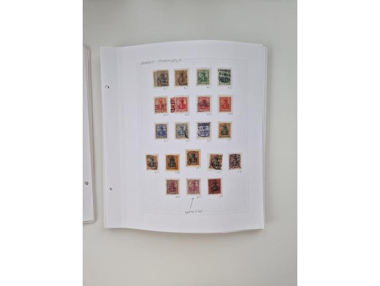 1872/1945, meist ungebraucht/postfrische und gestempelte Sammlung inkl. Dienstpost mit vielen besseren und kpl. Ausgaben. Dab