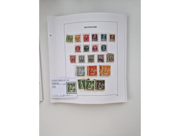1872/1945, meist ungebraucht/postfrische und gestempelte Sammlung inkl. Dienstpost mit vielen besseren und kpl. Ausgaben. Dab