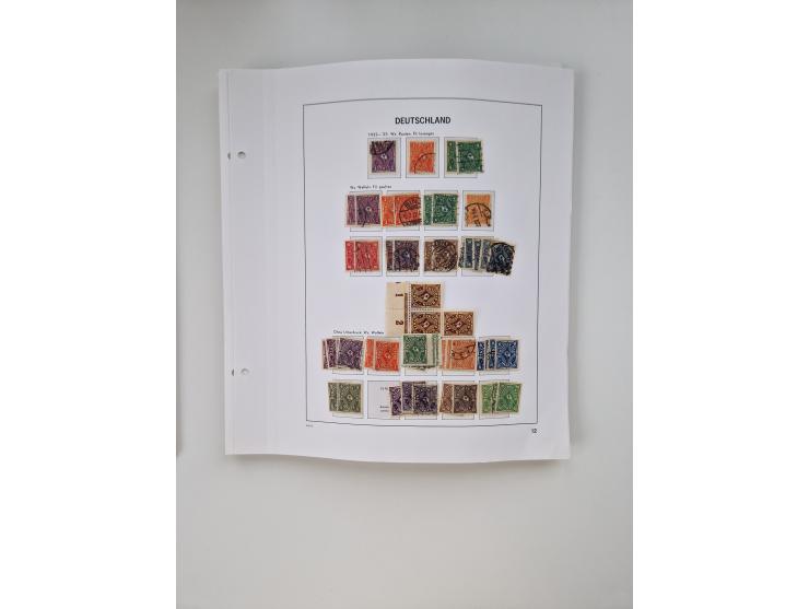 1872/1945, meist ungebraucht/postfrische und gestempelte Sammlung inkl. Dienstpost mit vielen besseren und kpl. Ausgaben. Dab