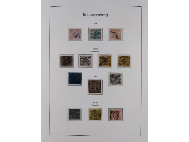 Baden bis Württemberg, ungebrauchte und gestempelte alte Sammlung, dabei u.a. Bayern Mi.-Nr. 1 vollrandig ungebraucht, sowie 