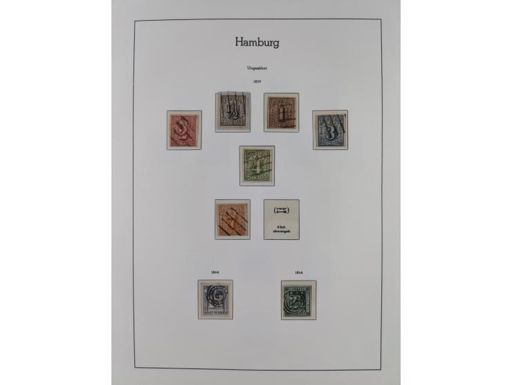 Baden bis Württemberg, ungebrauchte und gestempelte alte Sammlung, dabei u.a. Bayern Mi.-Nr. 1 vollrandig ungebraucht, sowie 