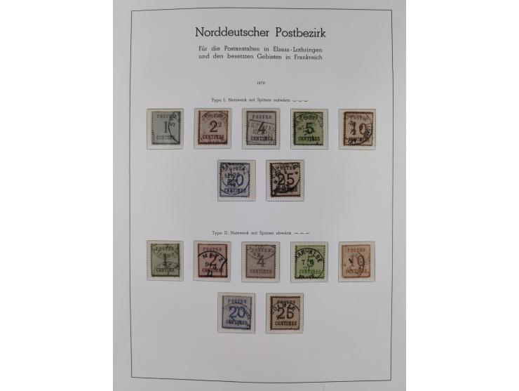 Baden bis Württemberg, ungebrauchte und gestempelte alte Sammlung, dabei u.a. Bayern Mi.-Nr. 1 vollrandig ungebraucht, sowie 