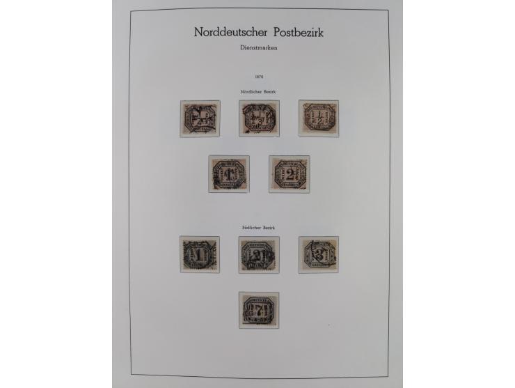 Baden bis Württemberg, ungebrauchte und gestempelte alte Sammlung, dabei u.a. Bayern Mi.-Nr. 1 vollrandig ungebraucht, sowie 