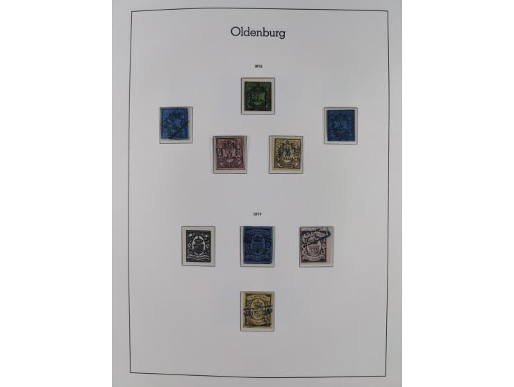 Baden bis Württemberg, ungebrauchte und gestempelte alte Sammlung, dabei u.a. Bayern Mi.-Nr. 1 vollrandig ungebraucht, sowie 