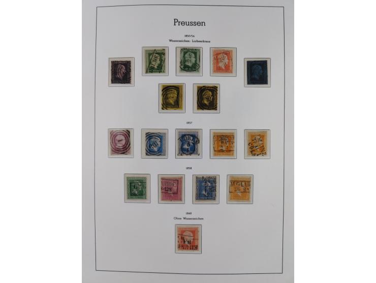 Baden bis Württemberg, ungebrauchte und gestempelte alte Sammlung, dabei u.a. Bayern Mi.-Nr. 1 vollrandig ungebraucht, sowie 