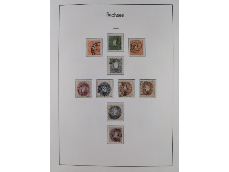 Baden bis Württemberg, ungebrauchte und gestempelte alte Sammlung, dabei u.a. Bayern Mi.-Nr. 1 vollrandig ungebraucht, sowie 