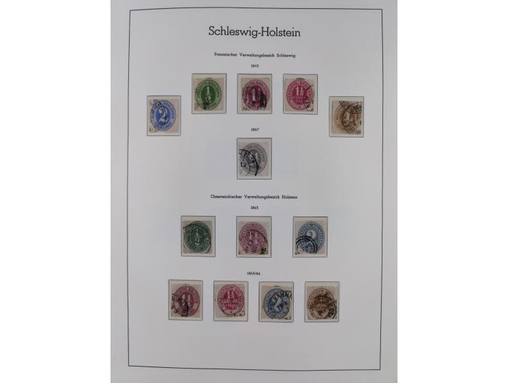 Baden bis Württemberg, ungebrauchte und gestempelte alte Sammlung, dabei u.a. Bayern Mi.-Nr. 1 vollrandig ungebraucht, sowie 