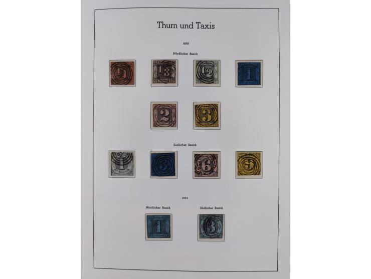 Baden bis Württemberg, ungebrauchte und gestempelte alte Sammlung, dabei u.a. Bayern Mi.-Nr. 1 vollrandig ungebraucht, sowie 