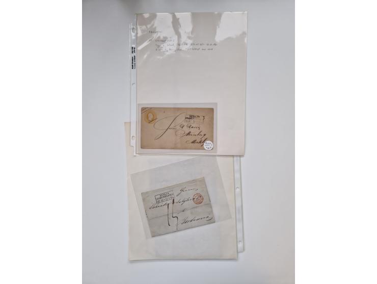 Berlin: 1817/1904,Stempel-Sammlung ab Vorphila mit ca. 280 Briefen, Karten und Ganzsachen mit vielen verschiedenen Stempeln i