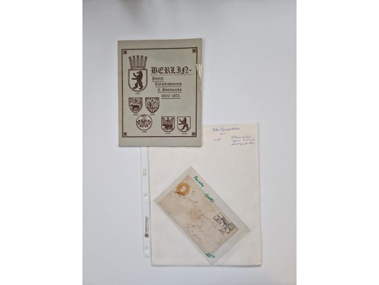 Berlin: 1817/1904,Stempel-Sammlung ab Vorphila mit ca. 280 Briefen, Karten und Ganzsachen mit vielen verschiedenen Stempeln i