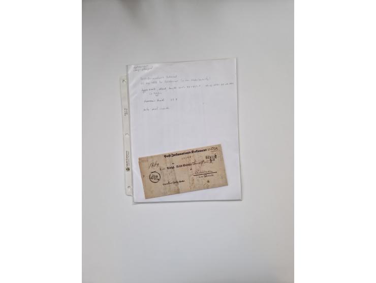 Berlin: 1817/1904,Stempel-Sammlung ab Vorphila mit ca. 280 Briefen, Karten und Ganzsachen mit vielen verschiedenen Stempeln i